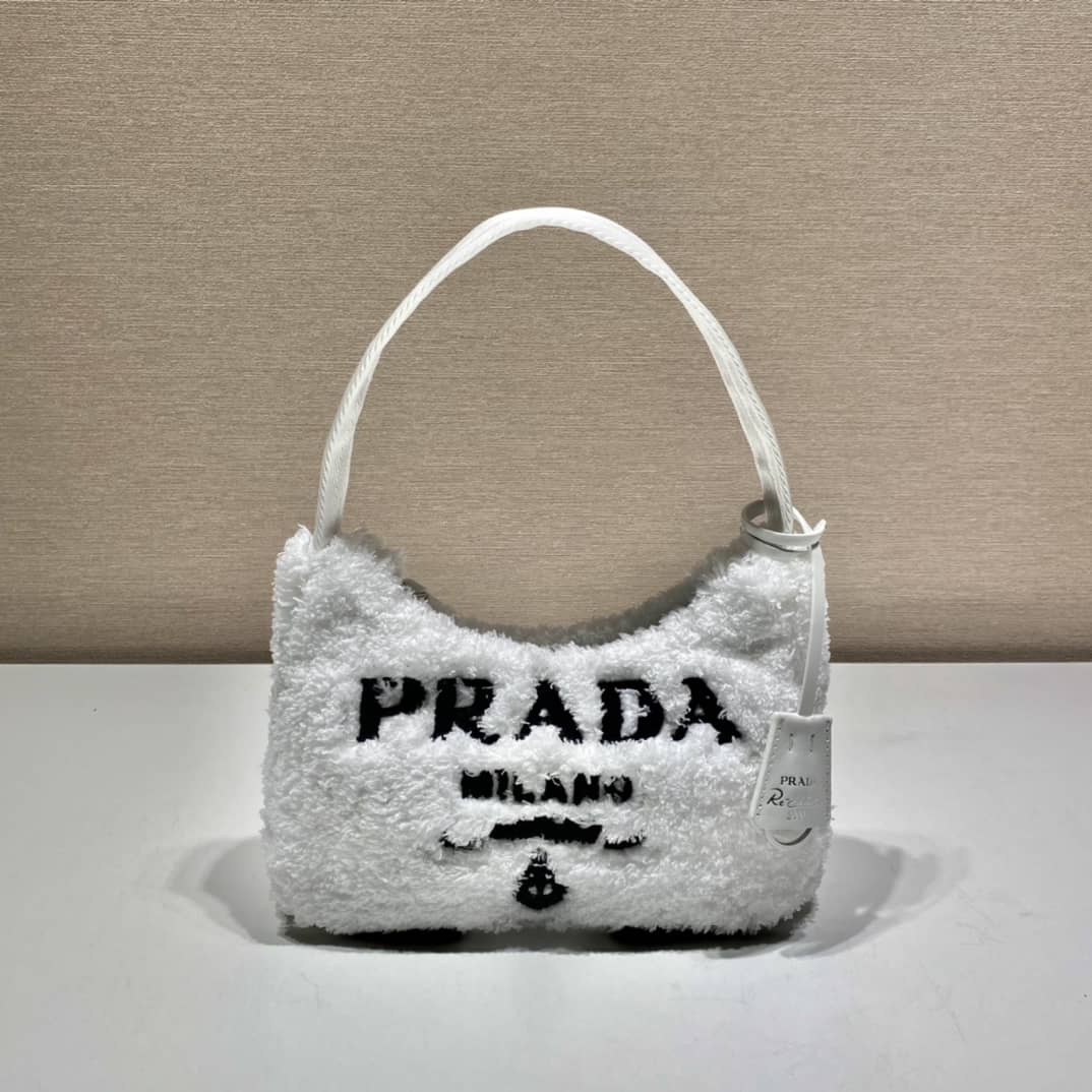 Prada Satin Re-Edition 2000 Crystal Mini Hobo - DEEPREPS