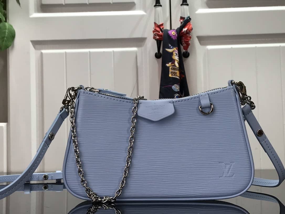 Louis Vuitton Epi Easy Pouch On Strap Replica Bag Blue M80471 - DEEPREPS