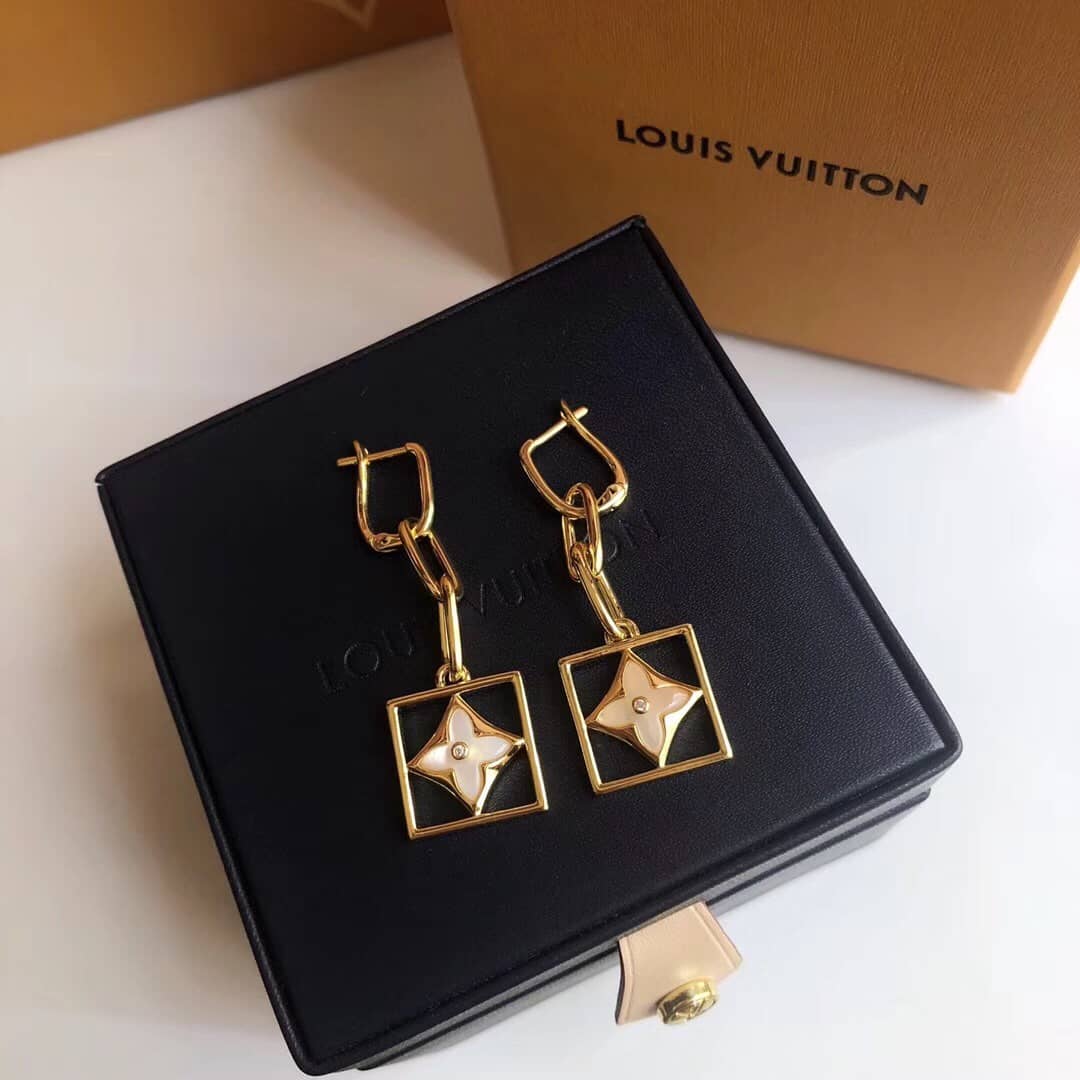 LV Hoop Earrings Dupe Logo AAA+ - DEEPREPS