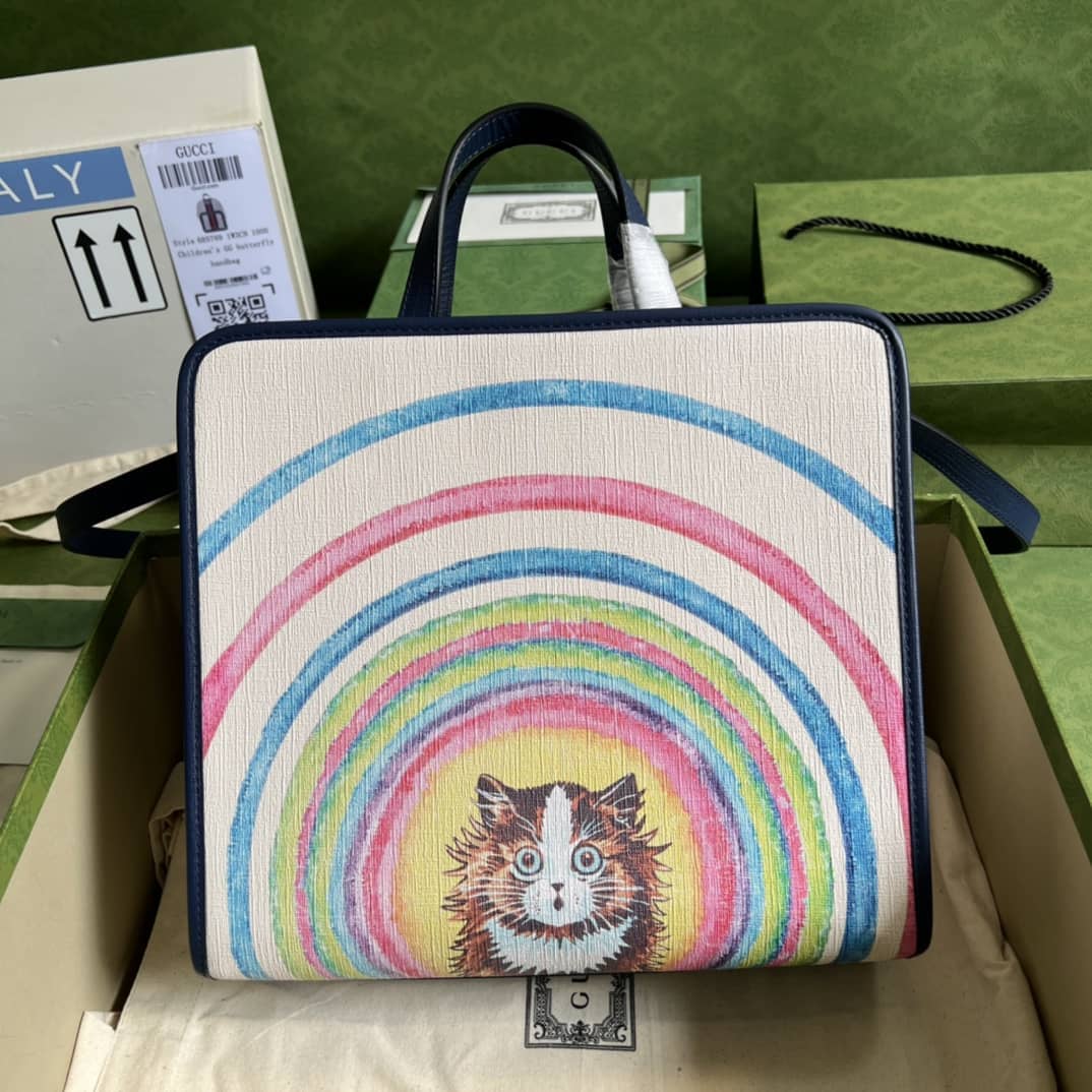 Gucci Children Cat Print 630542 Replica Tote Bag - DEEPREPS