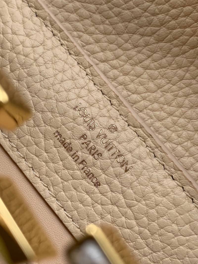Louis Vuitton Capucines Mini Replica Bag Apricot M55921 - DEEPREPS