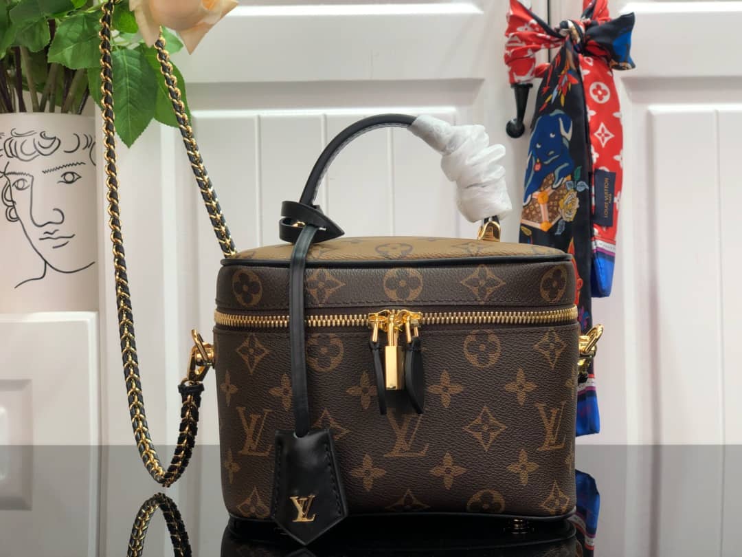 Louis Vuitton Monogram Reverse Canvas Vanity PM M45165 Replica - DEEPREPS