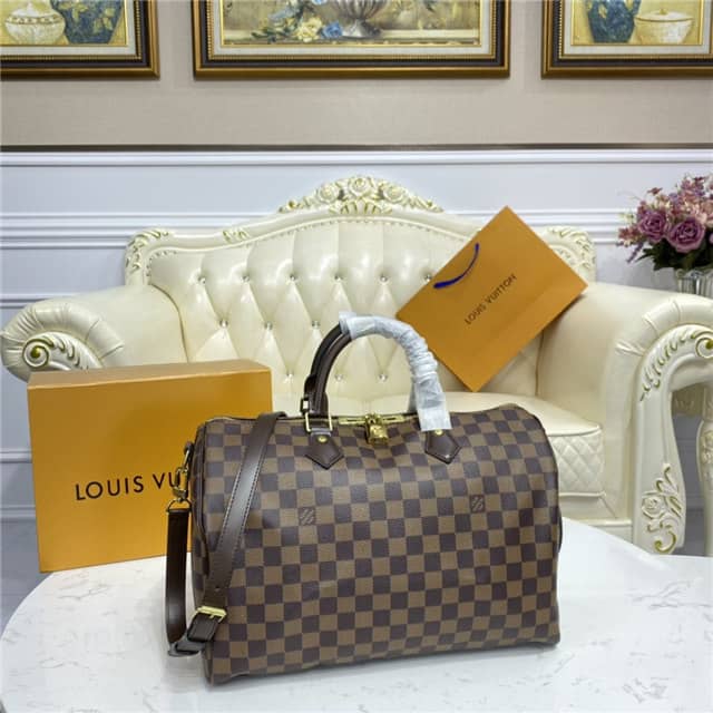 Louis Vuitton Speedy Bandouliere 35 Damier Ebene N41366 Replica Bag - DEEPREPS
