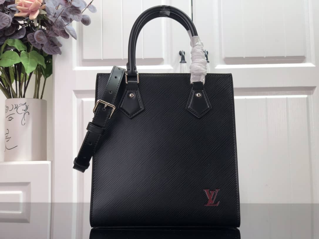 Louis Vuitton Sac Plat BB Shoulder Bag Replica Black M58660 - DEEPREPS