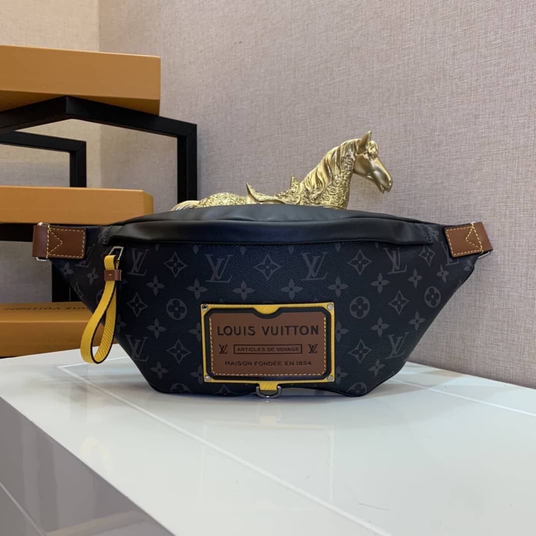 LV Bum Bag Dupe Monogram Eclipse Discovery  M45220 - DEEPREPS