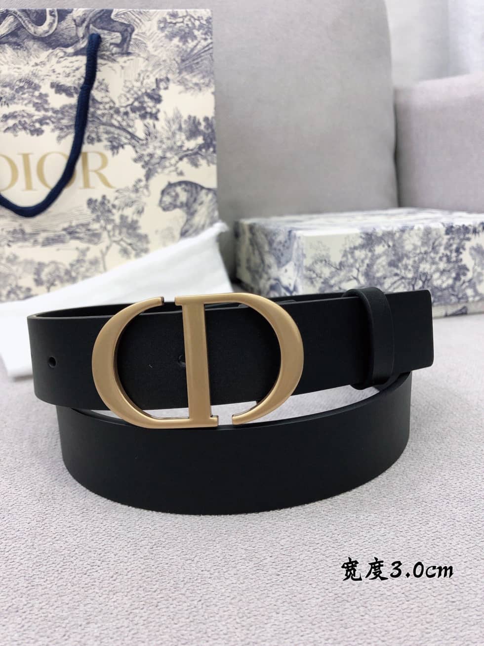 7 Star Dior Leather Belt 30mm - DEEPREPS