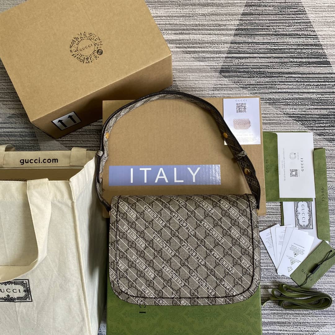 Gucci 1955 Horsebit Supreme Shoulder Bag Replica 602204 - DEEPREPS