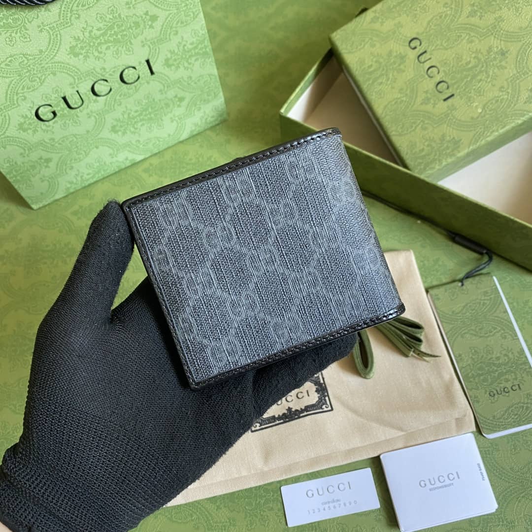 Gucci Interlocking GG Supreme Wallet Replica 671652 - DEEPREPS