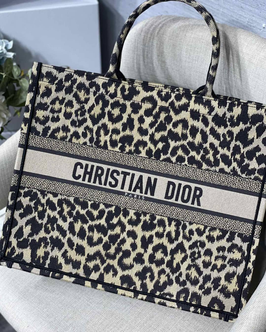 Christian Dior Tote Bag Dupe CD Book Embroidery - DEEPREPS