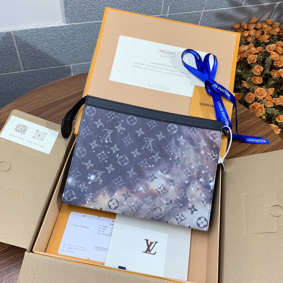 Louis Vuitton Monogram Galaxy Pochette Voyage MM M44448 Replica Clutch - DEEPREPS
