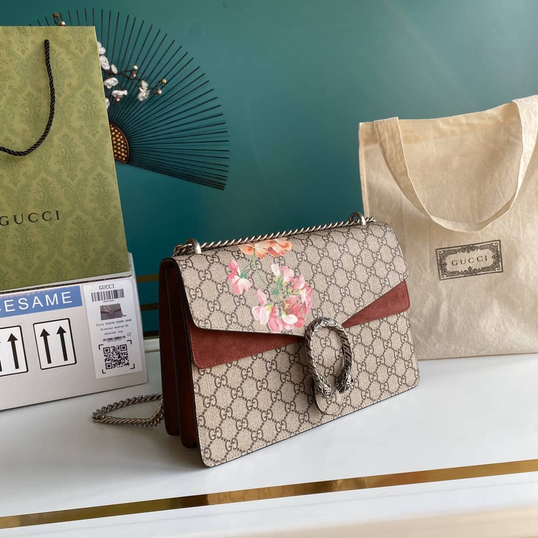 Gucci Dionysus Supreme Monogram Chain Medium Shoulder Bag Replica 403348 - DEEPREPS