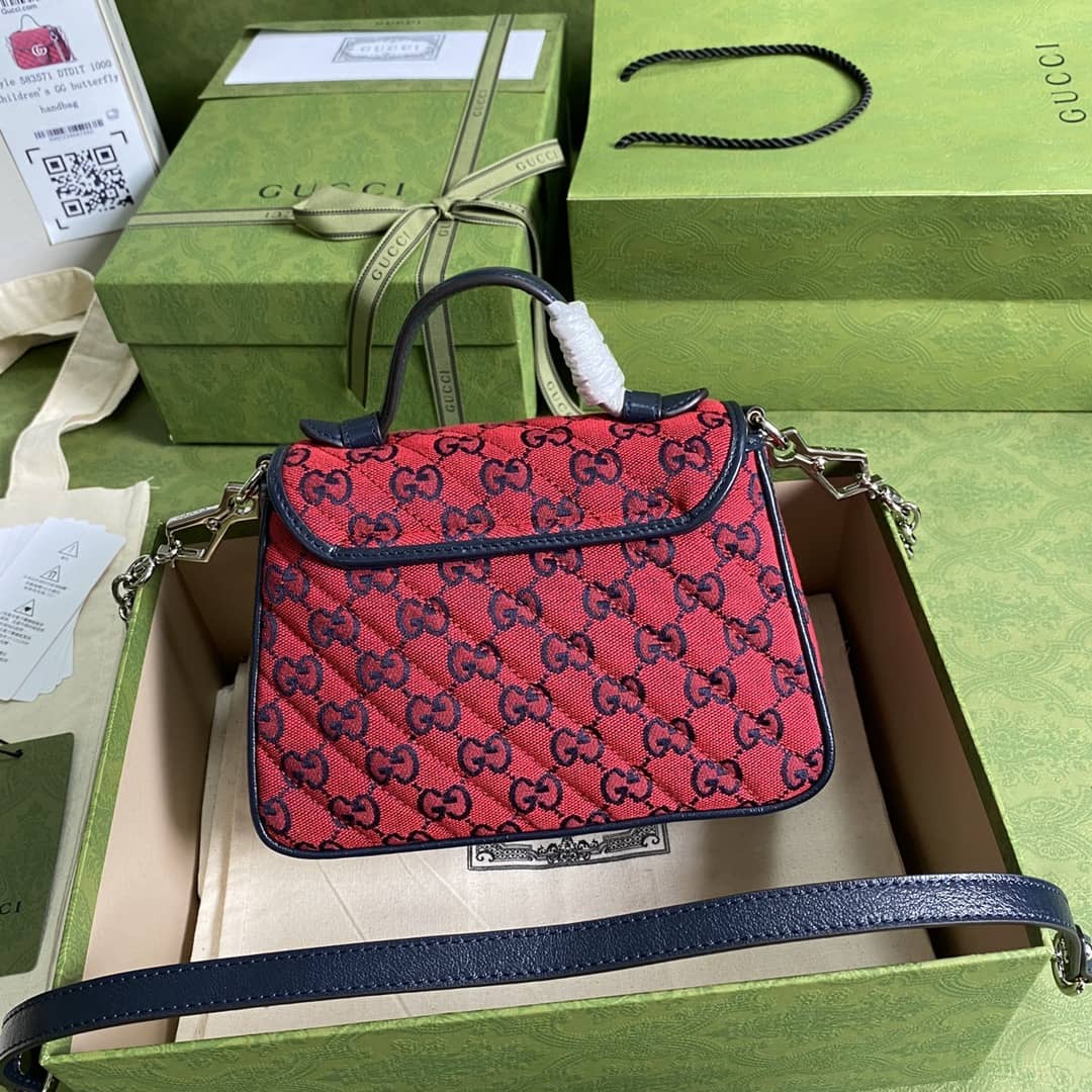 Gucci Marmont GG Mini Top Handle Bag Replica 583571 - DEEPREPS