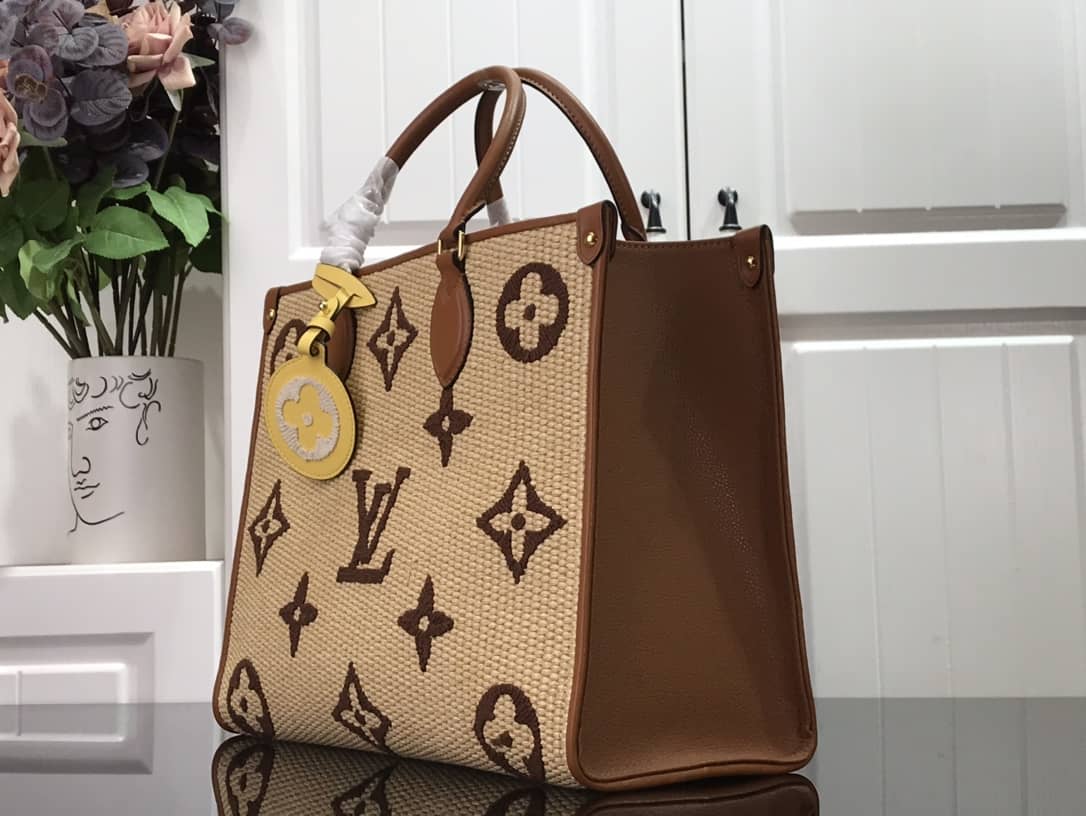 Louis Vuitton Monogram OnTheGo MM Bag Replica Yellow M57723 - DEEPREPS
