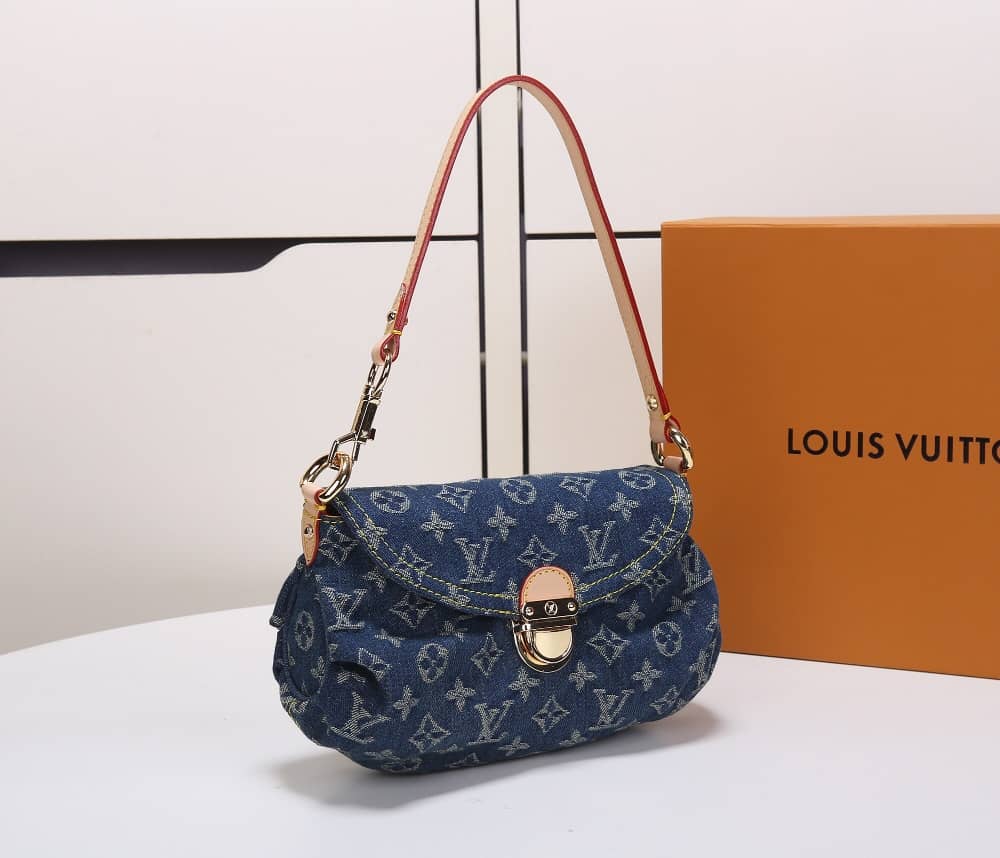 Louis Vuitton Denim Baggy Canvas Single Handle Replica Shoulder Bag M44470 - DEEPREPS