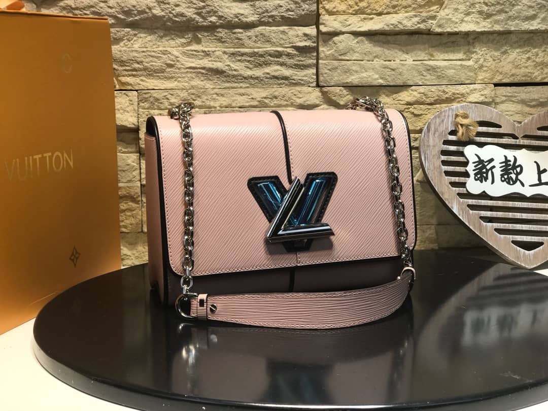 Louis Vuitton Replica Bags Twist PM Epi Leather Replicas Handbag Pink - DEEPREPS