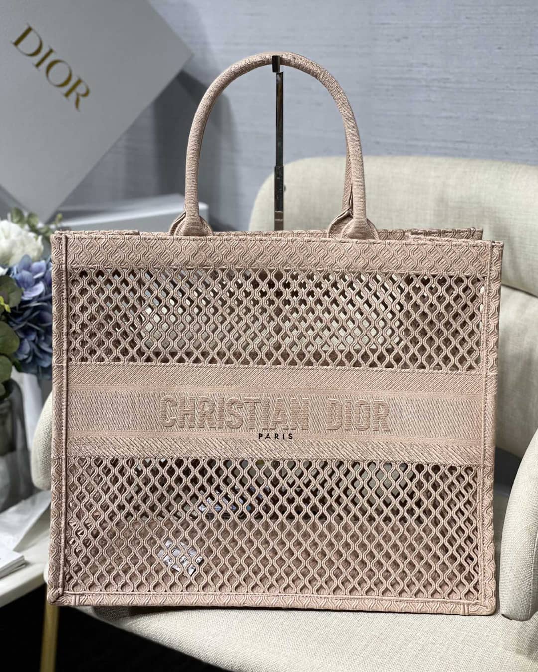 Christian Dior Mesh Book Tote Bag Dupe - DEEPREPS