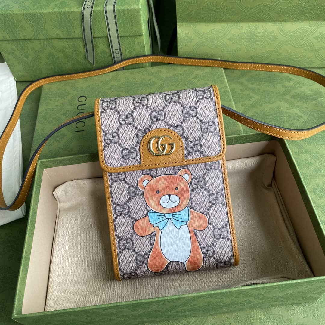 Kai x Gucci Mini Canvas Phone Bag Replica 647805 - DEEPREPS