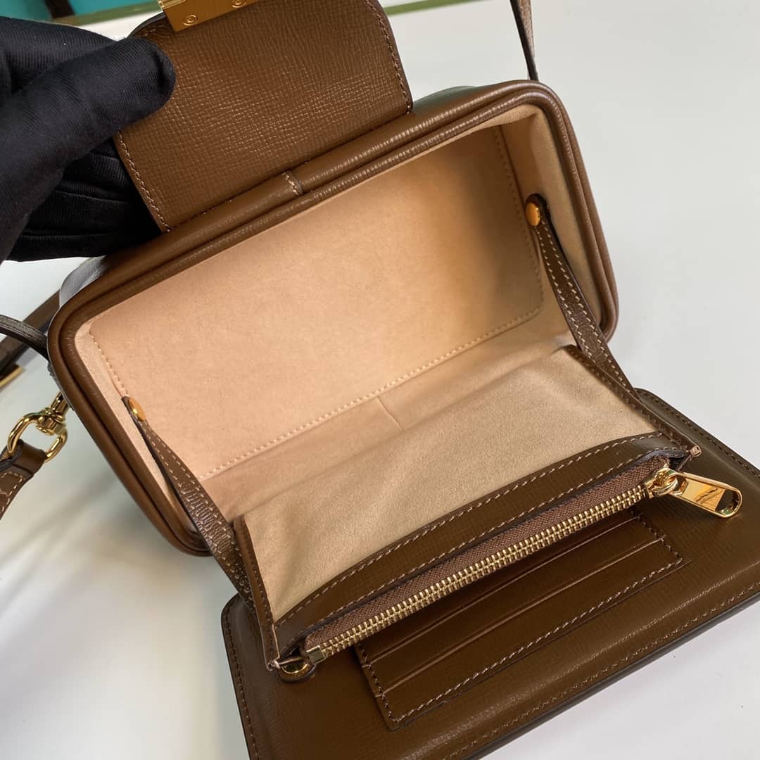 Gucci GG Mini Bag With Clasp Closure Replica 614368 - DEEPREPS