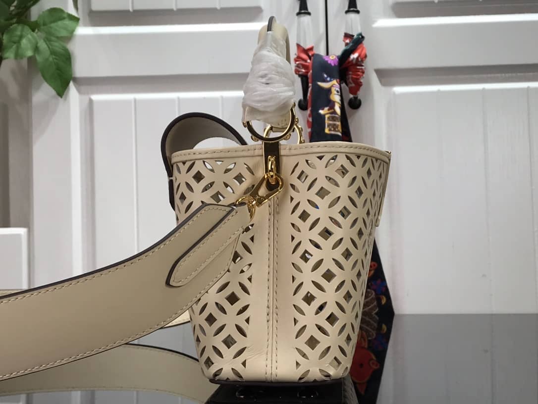 Louis Vuitton Capucines BB Cutout Leather Bag Replica Beige M57228 - DEEPREPS