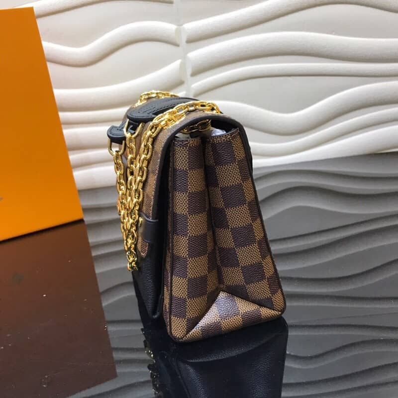 Louis Vuitton Vavin PM Damier Ebene Replica Bag Black N40108 - DEEPREPS