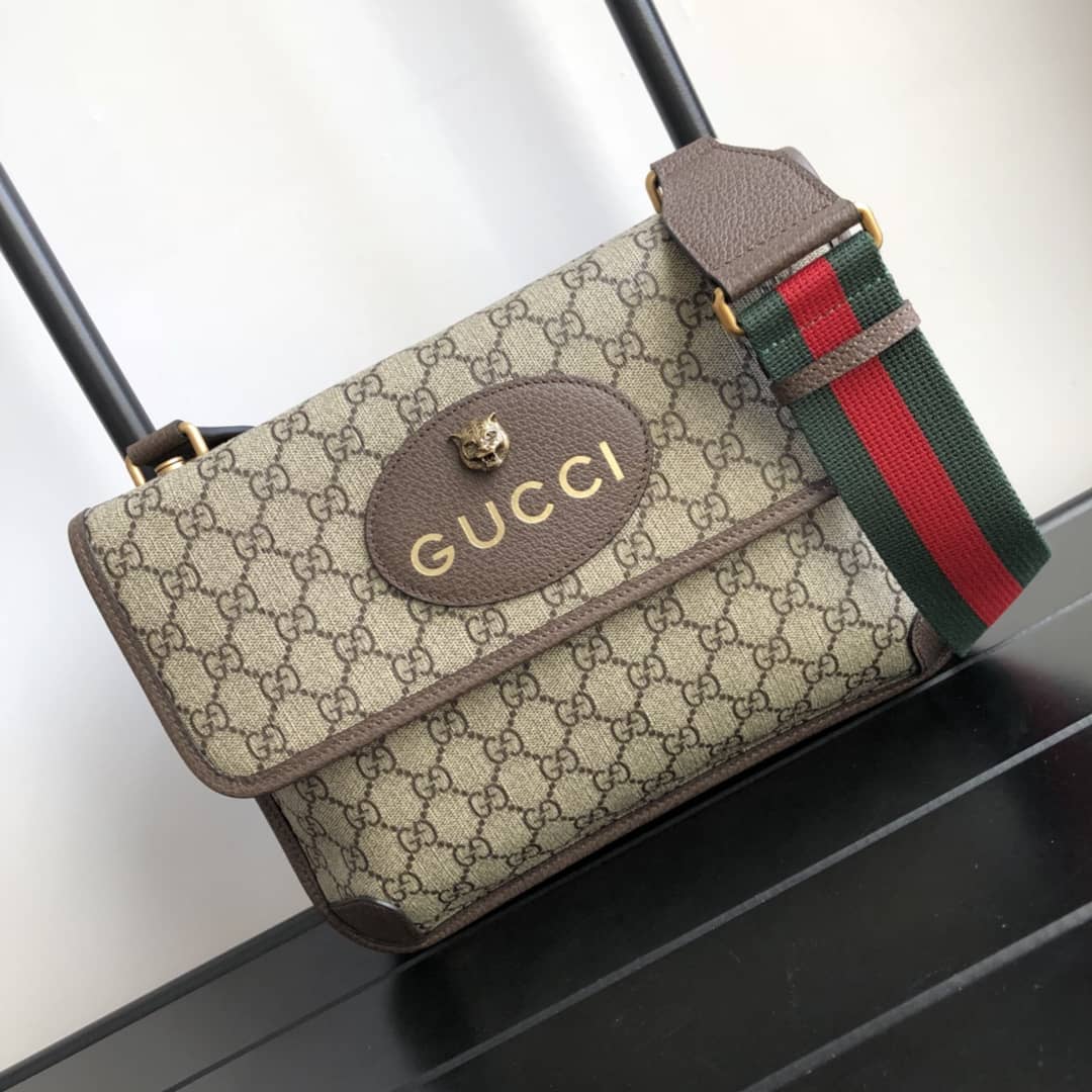 Gucci GG Supreme Cat Head Messenger Bag Replica 495654 - DEEPREPS
