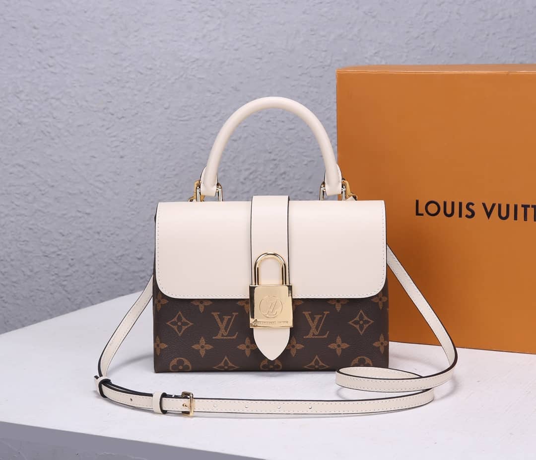 Louis Vuitton Locky BB 2way Replica Shoulder Bag White M44141 - DEEPREPS