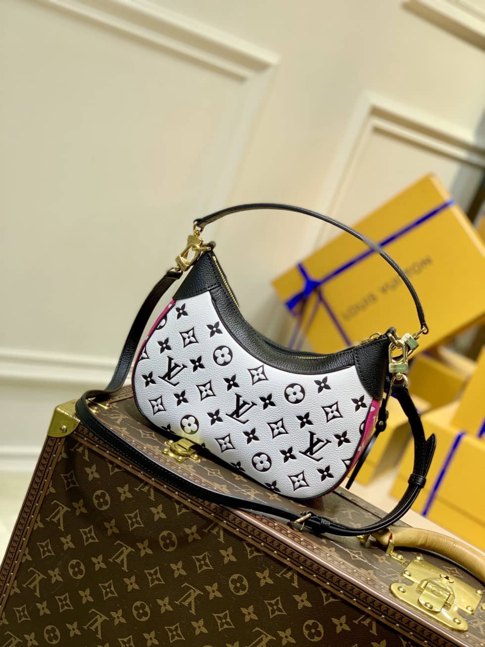 Louis Vuitton Bagatelle BB Monogram Empreinte Black White M46091 Replica Hobo - DEEPREPS