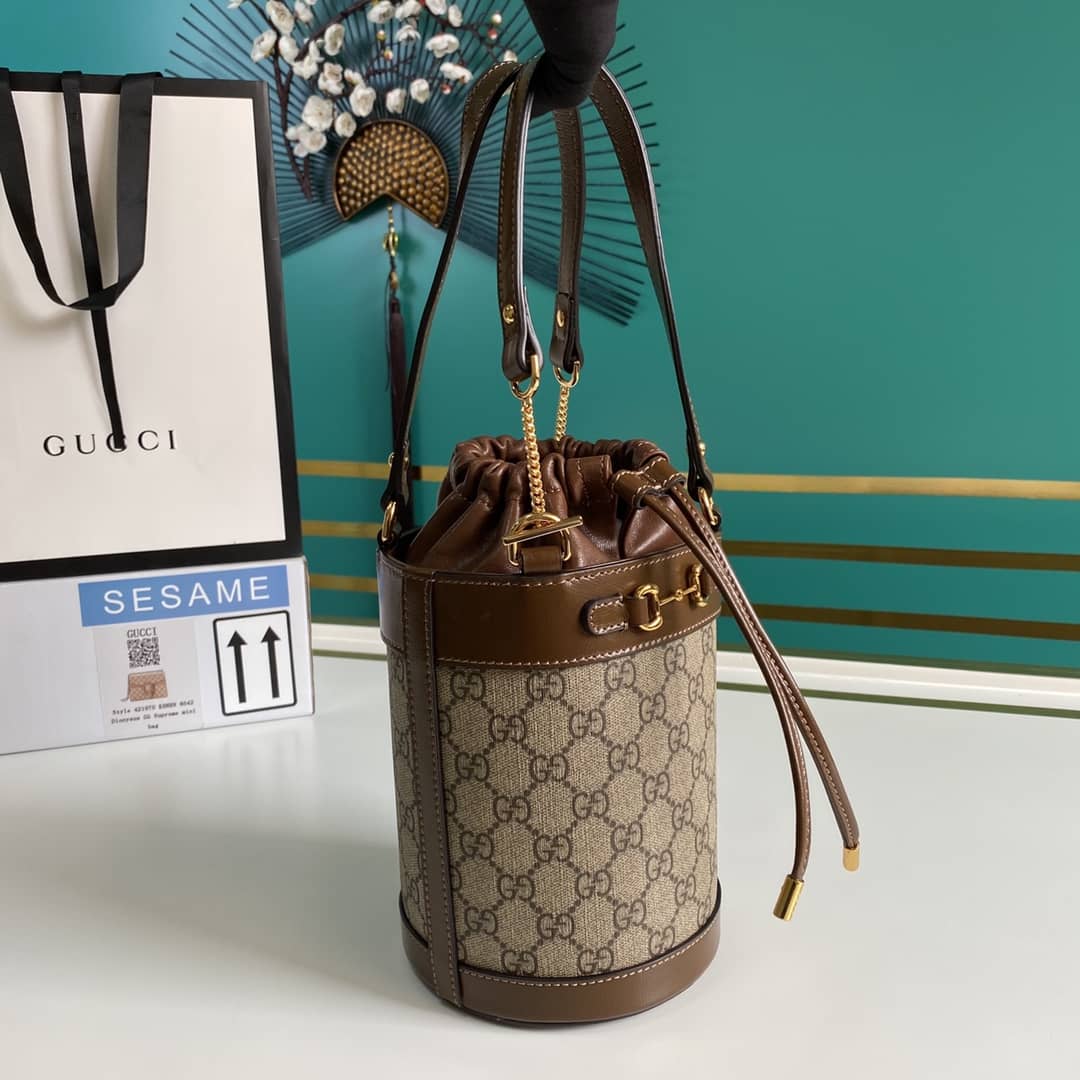 Gucci Horsebit 1955 Small Bucket Bag Replica 637115 - DEEPREPS
