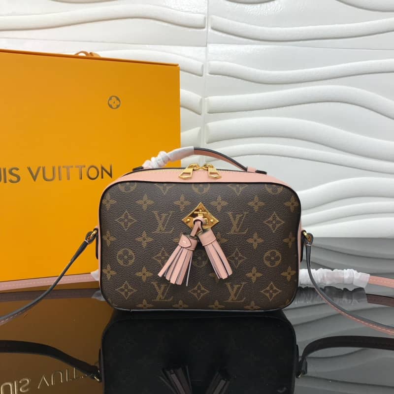 Louis Vuitton Saintonge Monogram Canvas Replica Shoulder Bag Pink M43557 - DEEPREPS