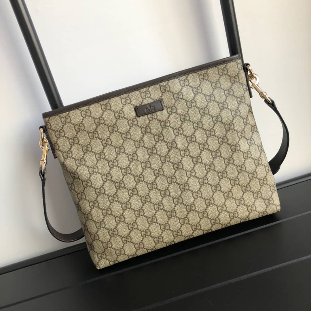 Gucci GG Supreme Shoulder Bag Replica Brown 388924 - DEEPREPS