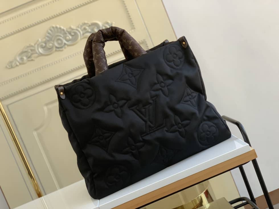 Louis Vuitton Onthego GM Nylon Monogram Pilow Giant Black M59007 Replica Tote - DEEPREPS