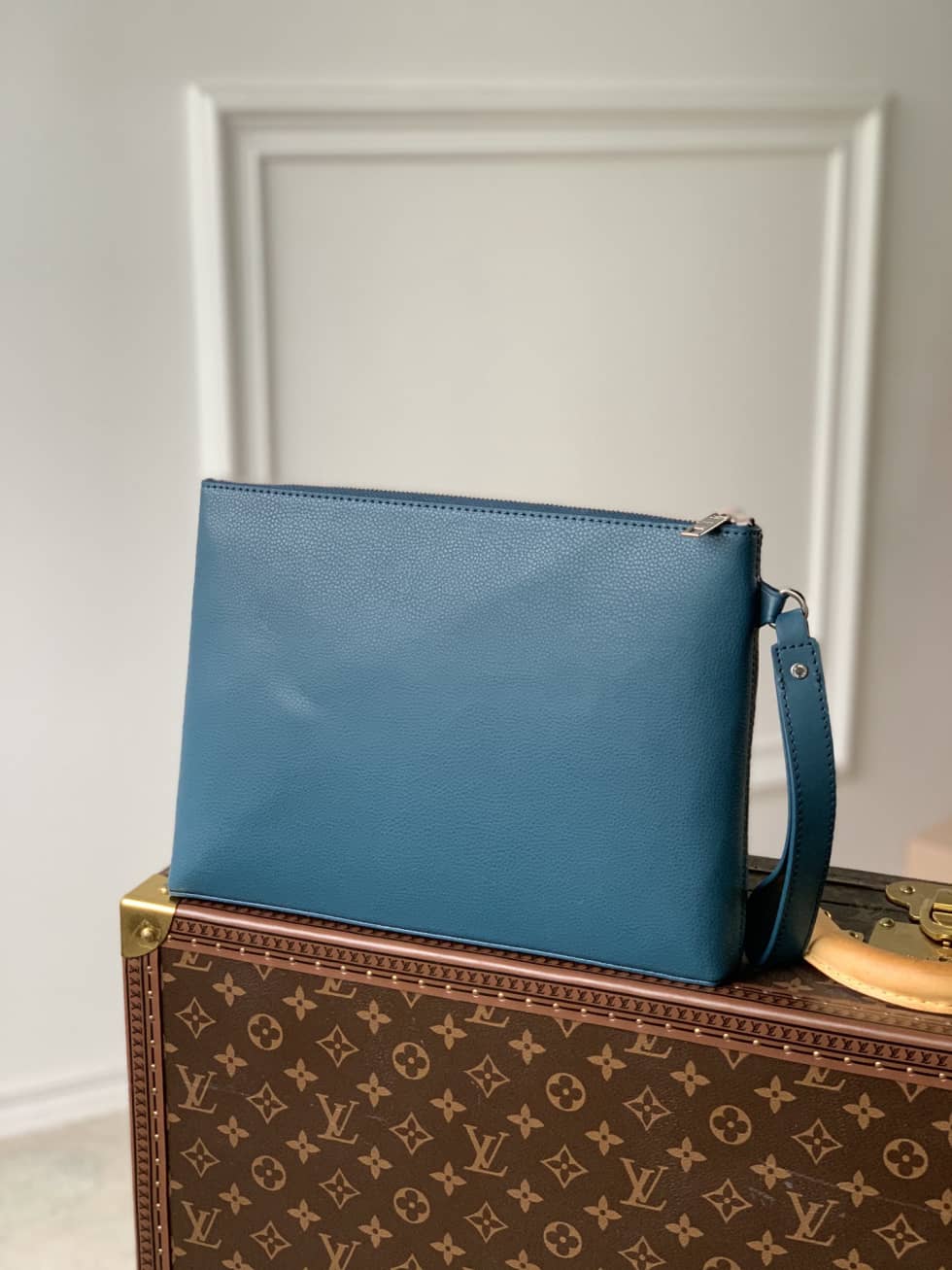 Louis Vuitton Aerogram Pochette Blue M69837 Replica - DEEPREPS