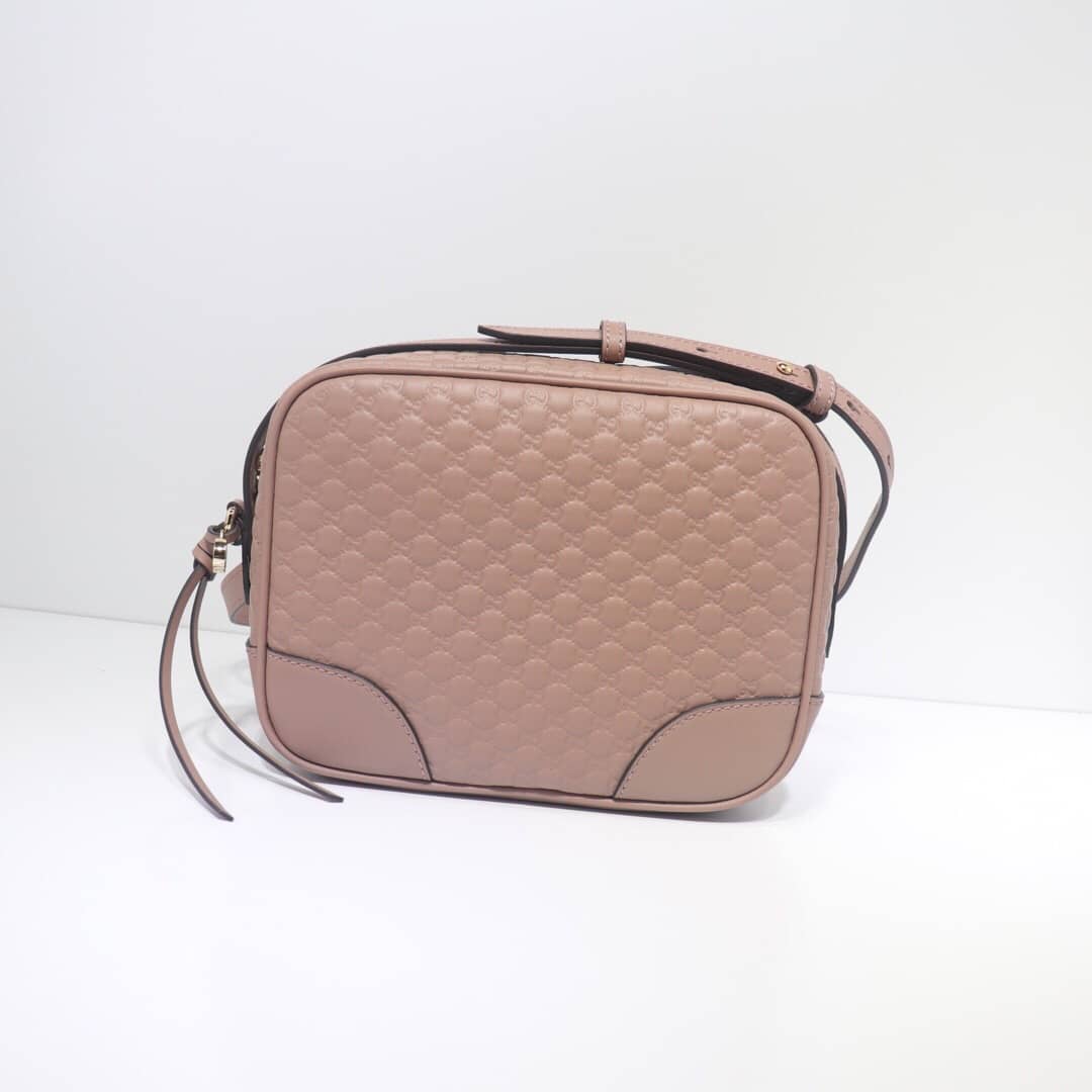 Gucci Bree Guccissima GG Leather Canvas Camera Bag Replica Apricot 449413 - DEEPREPS