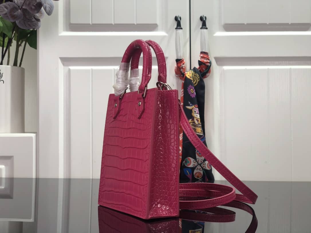 Louis Vuitton Petit Sac Plat Flat Shoulder Bag Pink Replica M80169 - DEEPREPS