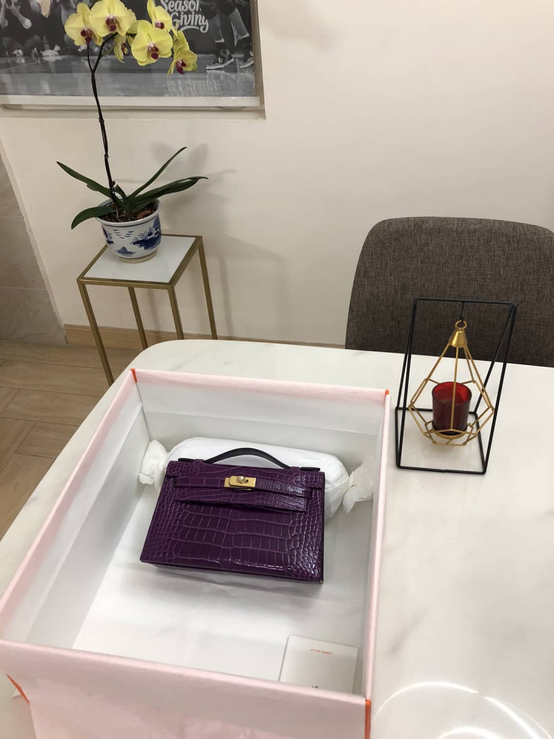 Hermes Kelly Dupe 22CM Crocodile Shiny Replica Bag - DEEPREPS