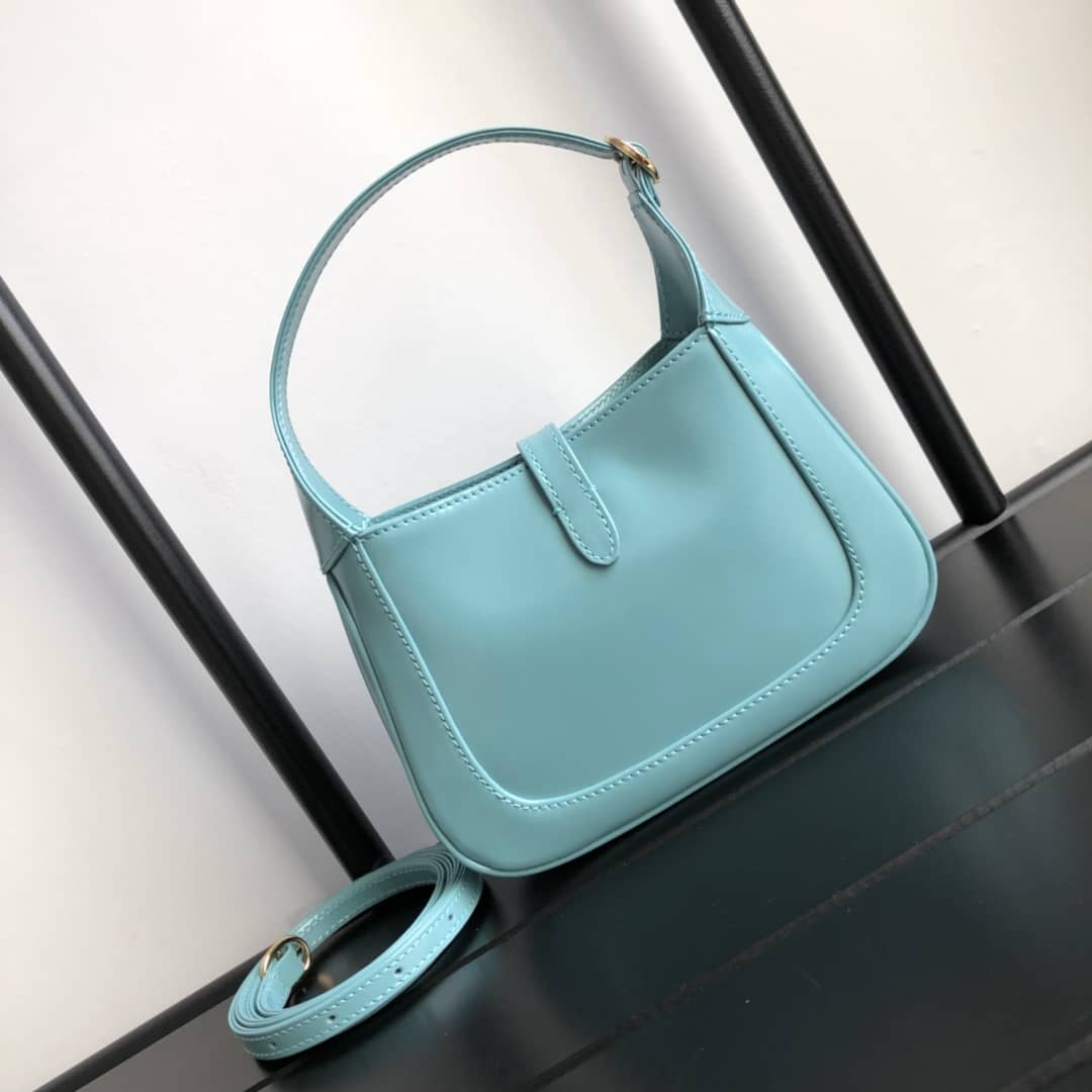 Gucci Jackie 1961 Mini Shoulder Bag Replica Blue 637092 - DEEPREPS