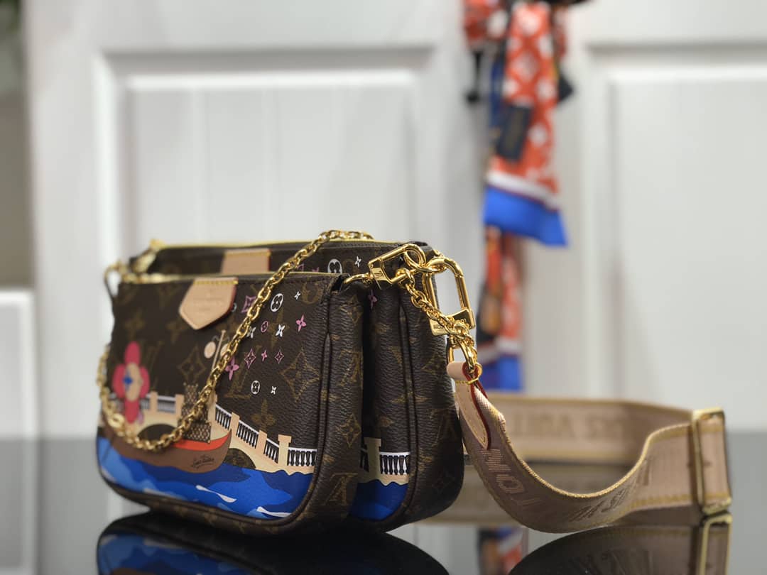 Louis Vuitton Monogram Canvas Multi Pochette Replica Brown M44823 - DEEPREPS