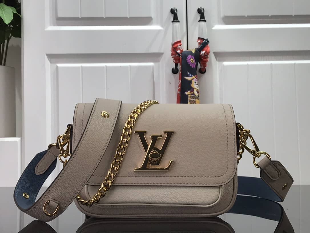 Louis Vuitton Lockme Chain PM Replica Handbag Beige M57073 - DEEPREPS