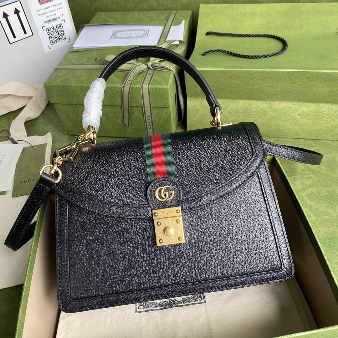 Gucci Ophidia Web Small Top Handle Bag Replica 651055 - DEEPREPS