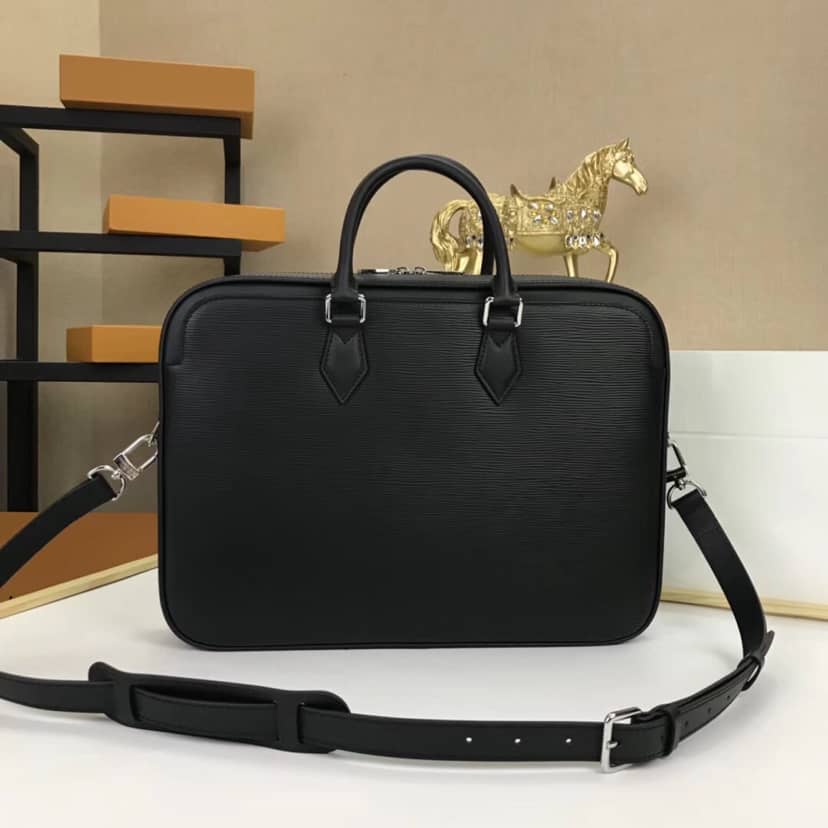 Louis Vuitton Dandy MM Epi Leather Bag Replica Black M54404 - DEEPREPS