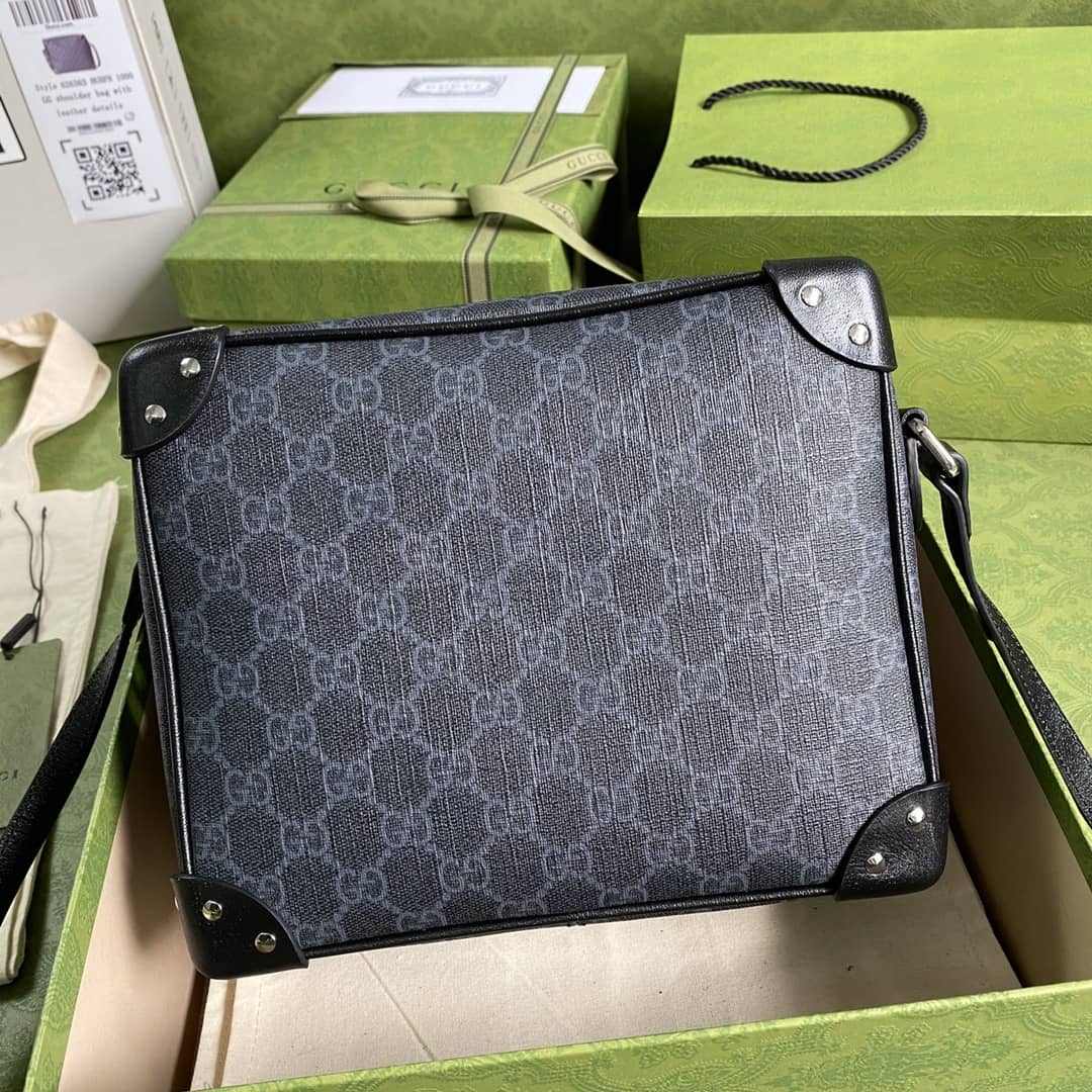 Gucci Supreme GG Leather Square Shoulder Bag Replica 626363 - DEEPREPS