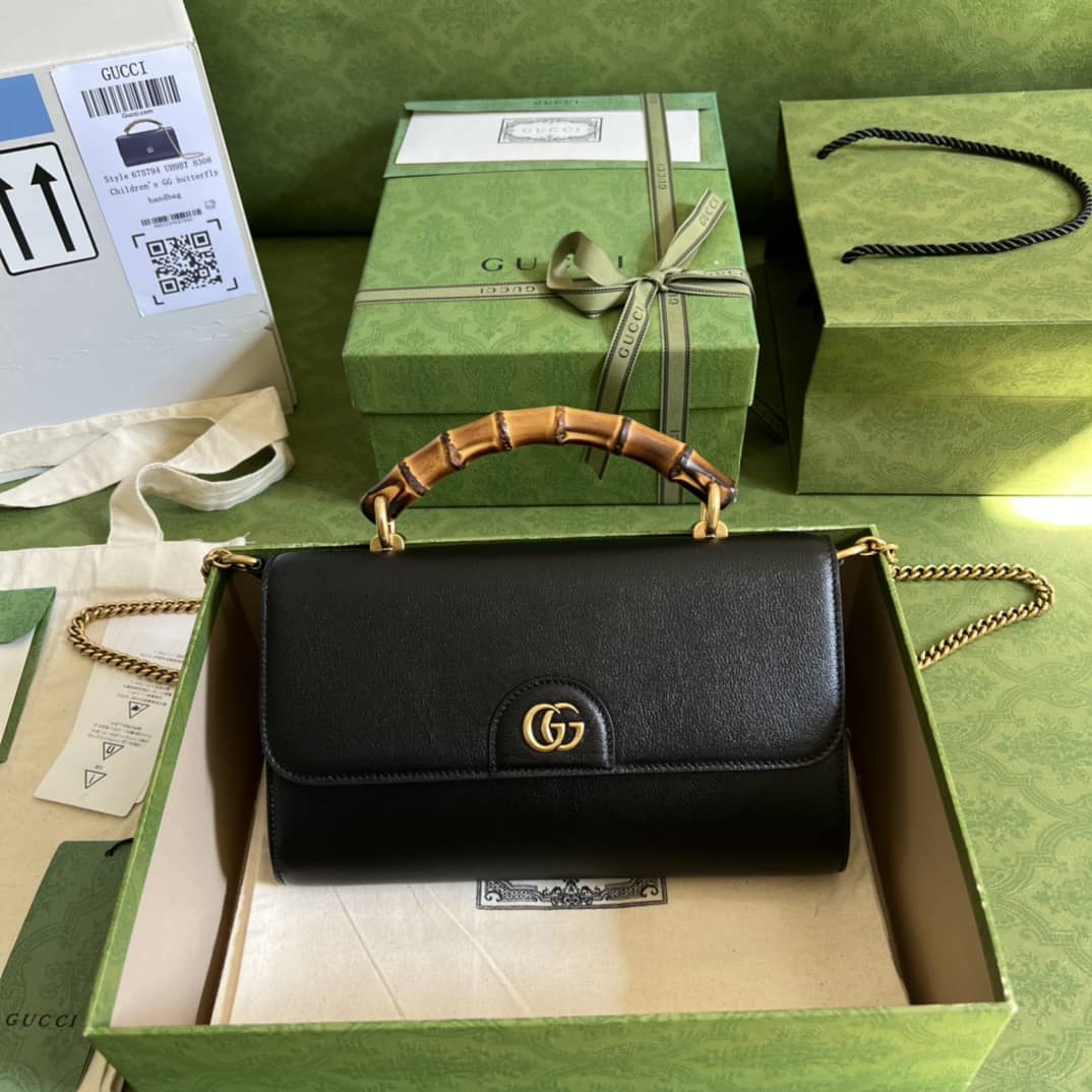 Gucci GG Large Top Handle Bag With Bamboo 675795 Replica - DEEPREPS