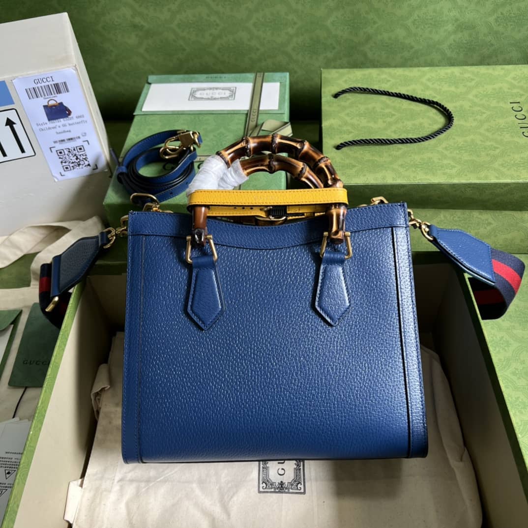 Gucci Diana Small Tote Blue 702721 Replica Bag - DEEPREPS