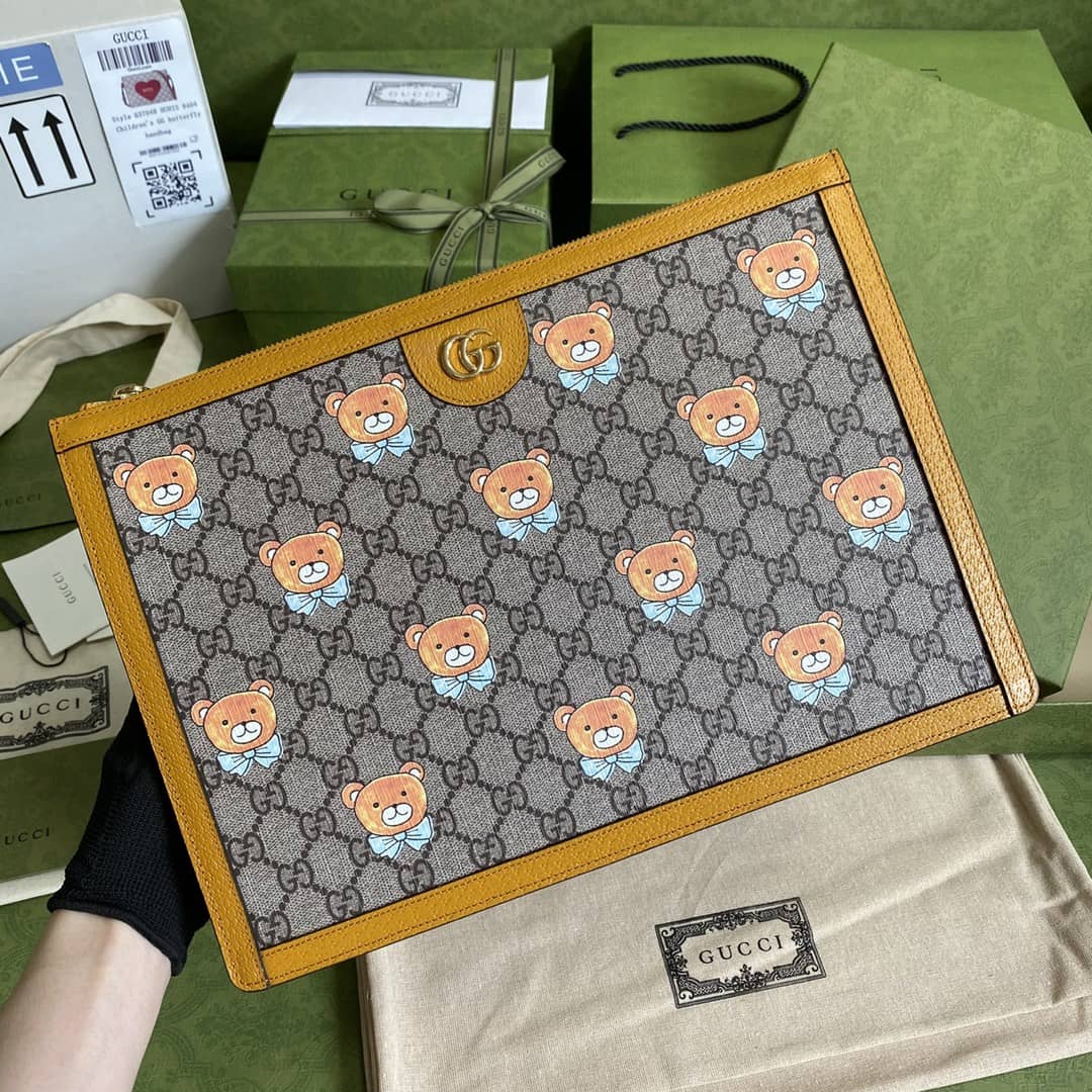 Gucci Kai X Gucci Teddy Bear Print Backpack Replica 660529 - DEEPREPS