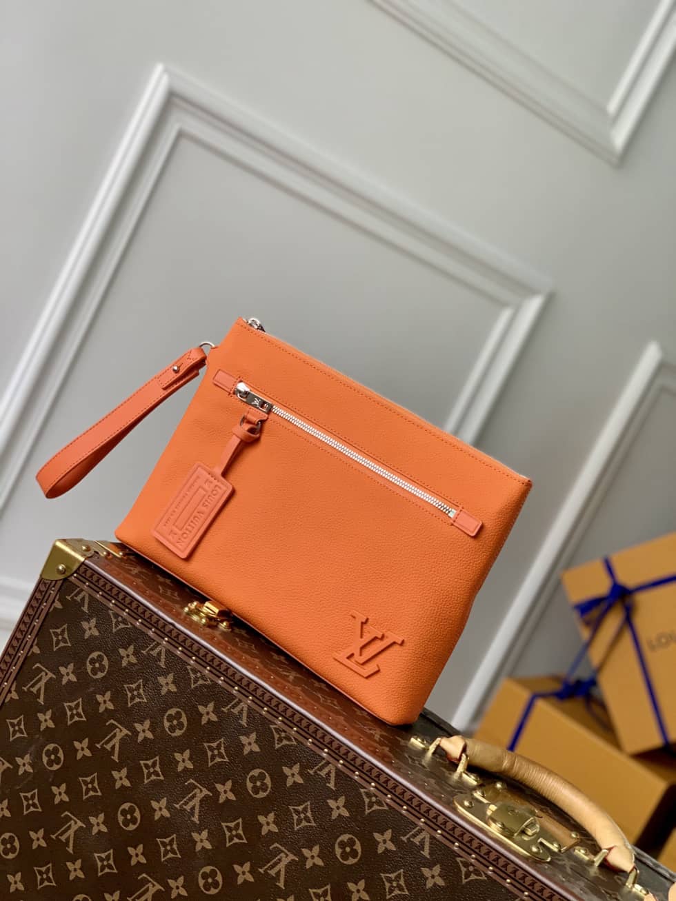 Louis Vuitton Aerogram Pochette Orange M69837 Replica - DEEPREPS