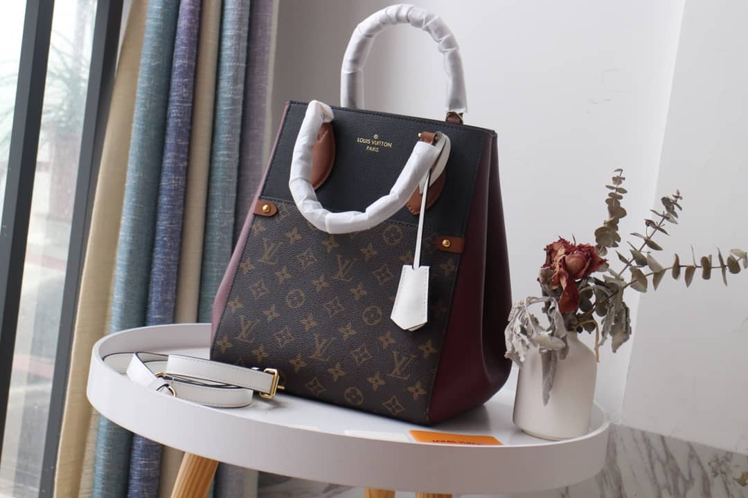 Louis Vuitton Monogram Fold MM 2way Tote Replica Black M45409 - DEEPREPS