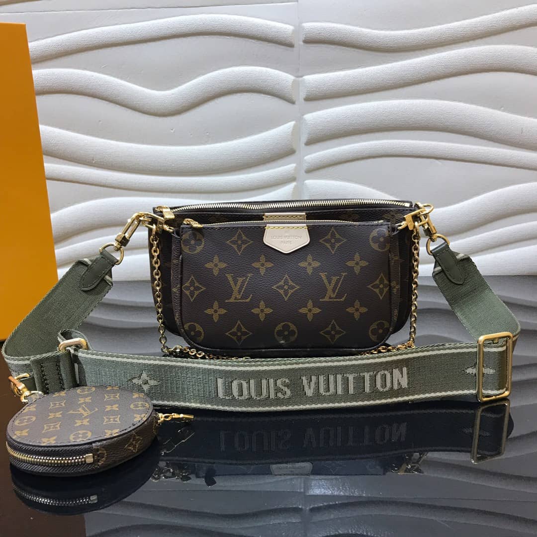 Louis Vuitton Monogram Canvas Multi Pochette Replica Green M44823 - DEEPREPS