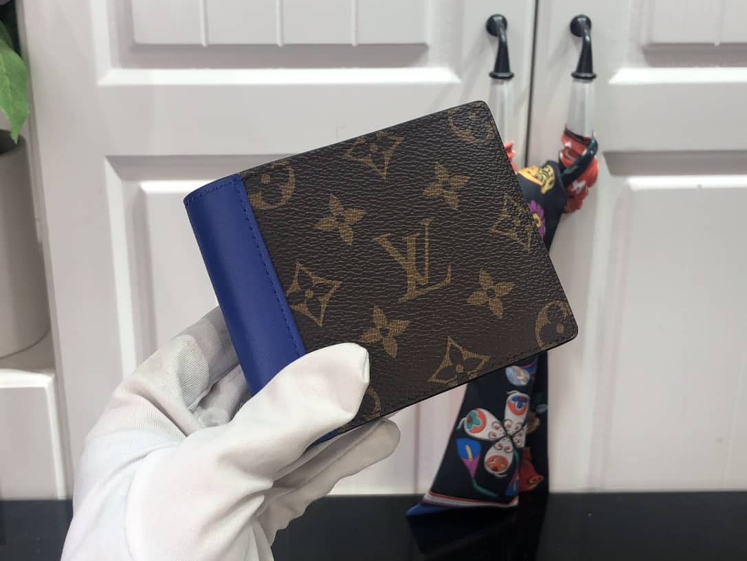 Louis Vuitton Monogram Multiple Bifold Wallet Replica Blue M80781 - DEEPREPS