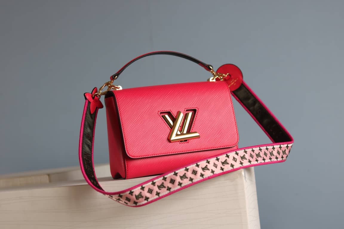 Louis Vuitton Textured Epi Leather Twist Series Bag Red - DEEPREPS