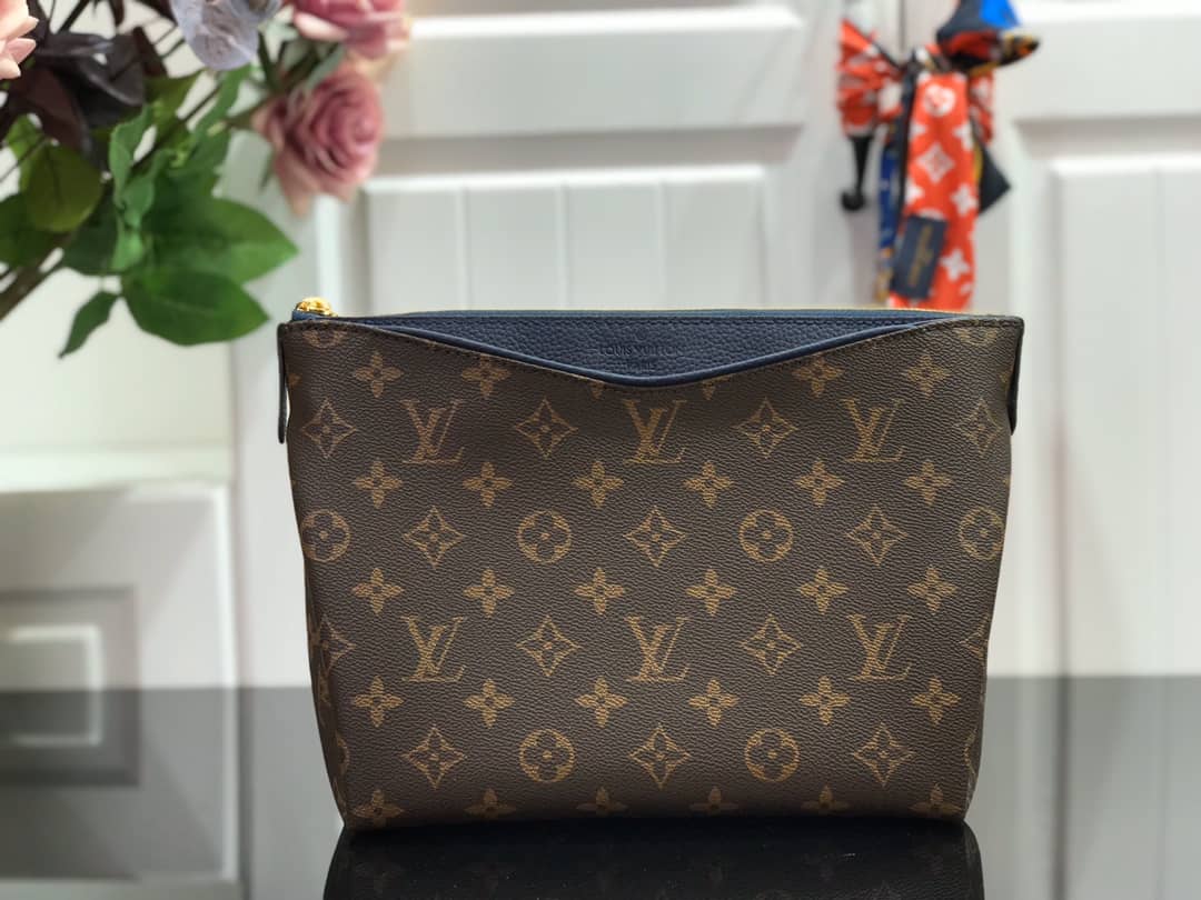 Louis Vuitton Pallas Beauty Case Monogram Canvas Replica Blue M64123 - DEEPREPS